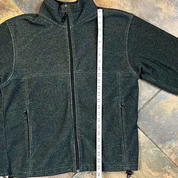 Columbia Steen Mountain Gray Full Zip Fleece Jacket Medium - Picture 5 of 13